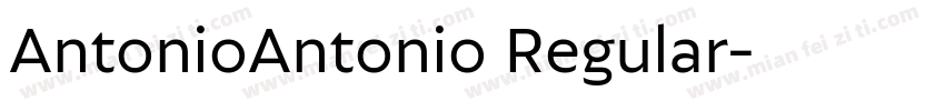 AntonioAntonio Regular字体转换
